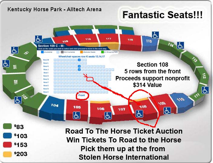 Road To The Horse Tickets Up For Auction Now!!