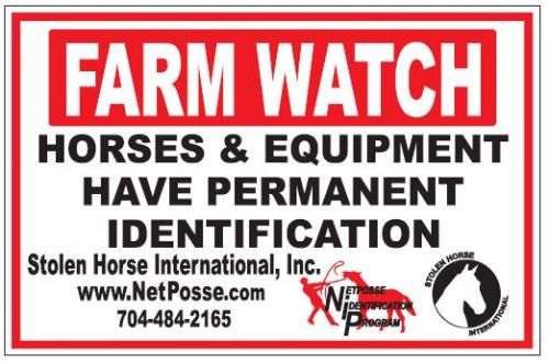 Farm watch sign