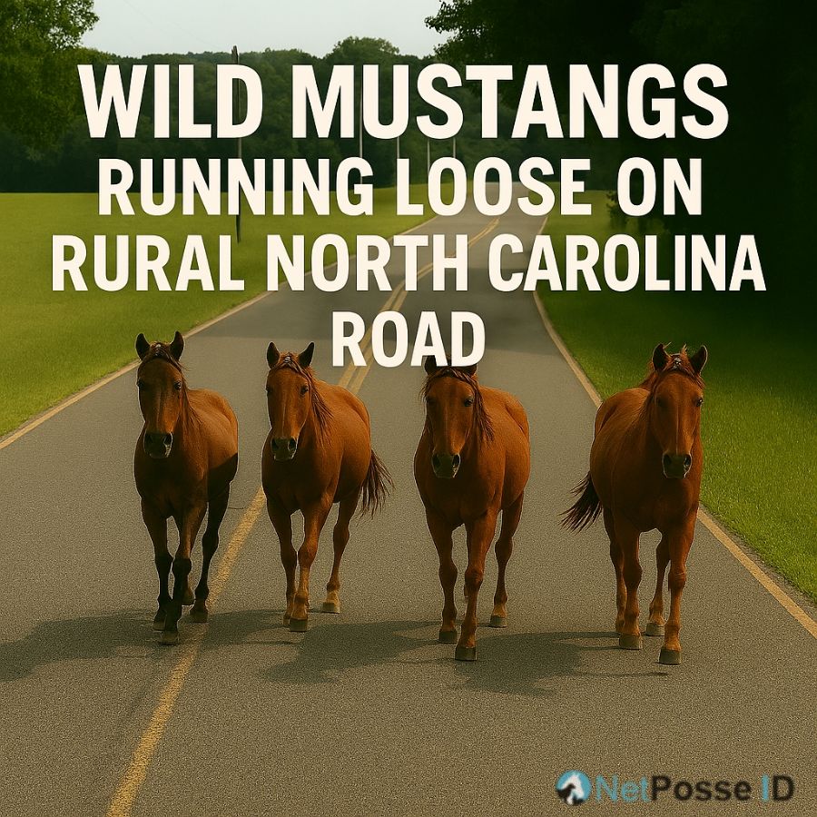 store/news/4131/Wild-Mustangs-Running-Loose-on-Rural-North-Carolina-Road.jpg