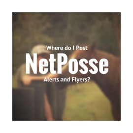 Where to Post NetPosse Alerts and Flyers