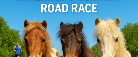 Miniature Horses Escape Fence, Interrupt Vermont Road Race