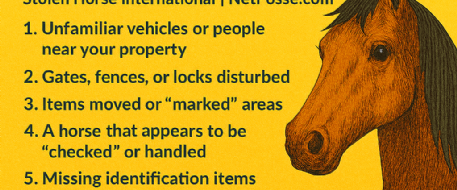 Warning Signs Your Horse May Be Targeted for Theft