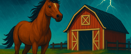 Horses: In the Barn or Out During Storms?