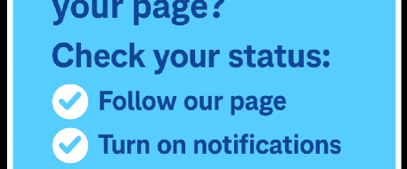 Make sure you receive Facebook Page notifications