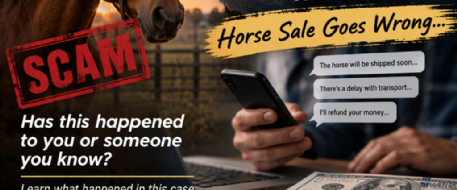 Texas Man Charged in Horse Sale Theft Case