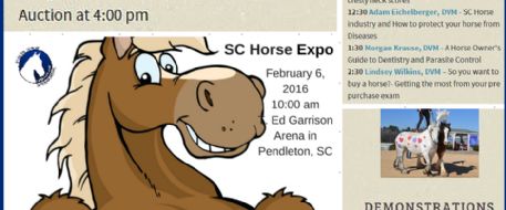 Mark the date! SC Horse Expo is Feb 6, 2016. Be there!