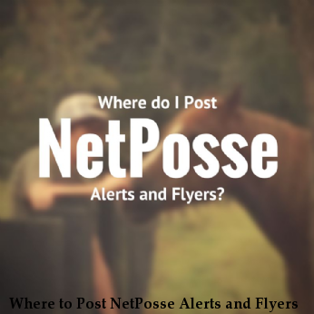 Where to Post NetPosse Alerts and Flyers