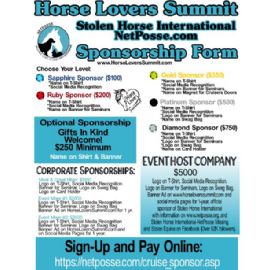 2024 Horse Lovers Summit On The Sea Flyer Sponsor Flyer