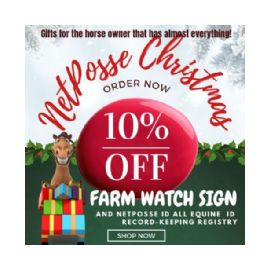 CHRISTMAS SALE! FARM WATCH Security Sign and NetPosse ID Registry Combo