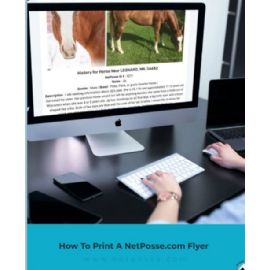 How To Print A NetPosse Flyer