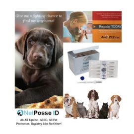 AVID Microchip Kit for Dog Pet 134 Khz - with 2 Pre-Paid Registrations