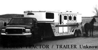 STOLEN TRACTOR / TRAILER Unknown Sundowner Sunlight, Near Aurora, CO, 00000