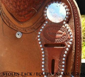 STOLEN TACK / EQUIPMENT SALTGRASS ROPING SADDLE, Near KNOXVILLE, TN, 37914