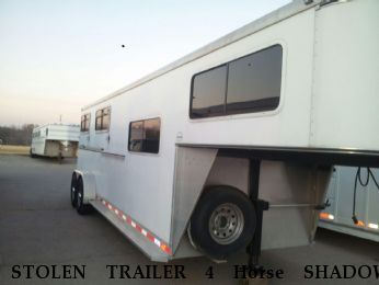 STOLEN TRAILER 4 Horse SHADOW SLANT, Near Papillion, NE, 68046