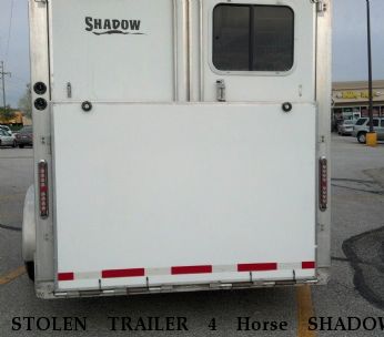 STOLEN TRAILER 4 Horse SHADOW SLANT, Near Papillion, NE, 68046