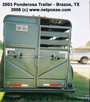 STOLEN TRAILER 4 Horse Ponderosa , Near LaCrosse, WI, 11111