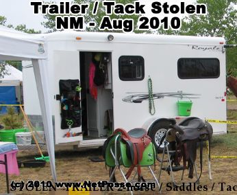  STOLEN  TRAILER 2-horse / Saddles / Tack Near Santa Fe , NM, 87507